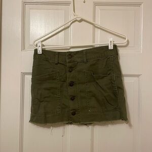 Aeropostale: Green jean skirt